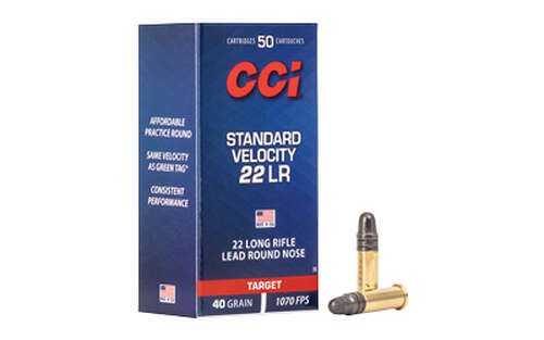 Ammunition CCI Ammunition Standard Velocity 22LR CCI 22LR STANDARD VEL INTL 50/5000 • Model: Standard Velocity